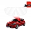 Attēls no GrizzGlass Folia przeciwdeszczowa na lusterka GrizzGlass ZeroDrop do Renault Clio (2012-2016)