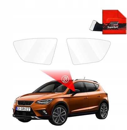 Attēls no GrizzGlass Folia przeciwdeszczowa na lusterka GrizzGlass ZeroDrop do Seat Arona (2017-2022)