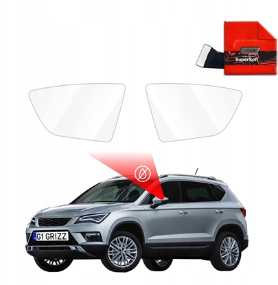 Attēls no GrizzGlass Folia przeciwdeszczowa na lusterka GrizzGlass ZeroDrop do Seat Ateca (2017-2020)