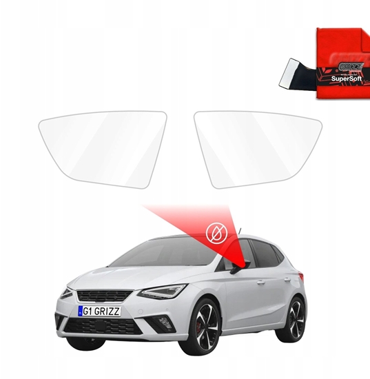 Picture of GrizzGlass Folia przeciwdeszczowa na lusterka GrizzGlass ZeroDrop do Seat Ibiza (2017-2025)