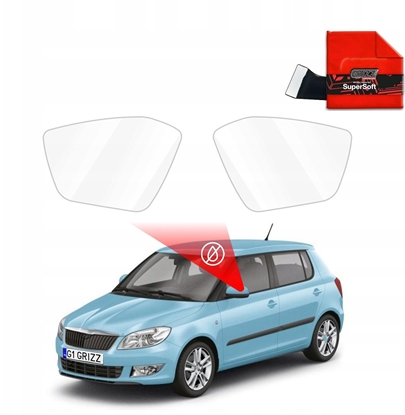 Attēls no GrizzGlass Folia przeciwdeszczowa na lusterka GrizzGlass ZeroDrop do Skoda Fabia (2014-2021)