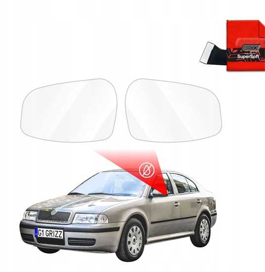 Picture of GrizzGlass Folia przeciwdeszczowa na lusterka GrizzGlass ZeroDrop do Skoda Octavia (1996-2010)