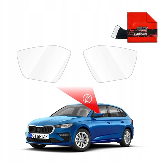 Picture of GrizzGlass Folia przeciwdeszczowa na lusterka GrizzGlass ZeroDrop do Skoda Scala (2019-2023)