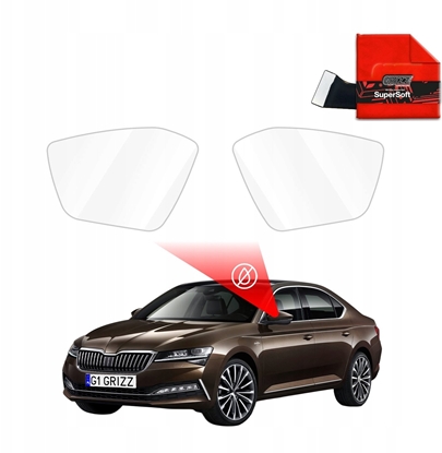 Attēls no GrizzGlass Folia przeciwdeszczowa na lusterka GrizzGlass ZeroDrop do Skoda Superb (2020-2024)