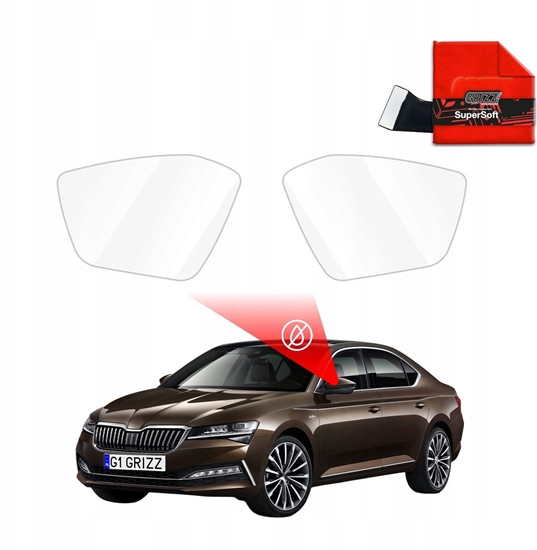 Picture of GrizzGlass Folia przeciwdeszczowa na lusterka GrizzGlass ZeroDrop do Skoda Superb (2020-2024)