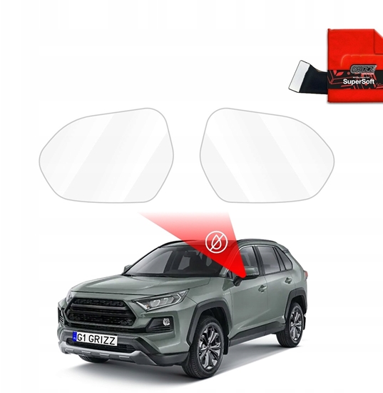 Picture of GrizzGlass Folia przeciwdeszczowa na lusterka GrizzGlass ZeroDrop do Toyota RAV4 (2012-2025)