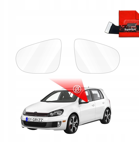 Picture of GrizzGlass Folia przeciwdeszczowa na lusterka GrizzGlass ZeroDrop do Volkswagen Golf 6 (2008-2012)