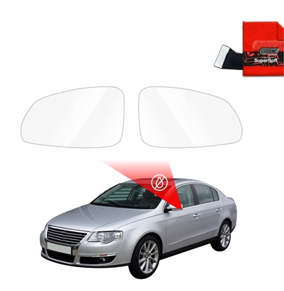 Attēls no GrizzGlass Folia przeciwdeszczowa na lusterka GrizzGlass ZeroDrop do Volkswagen Passat B6 Sedan (2005-2010)