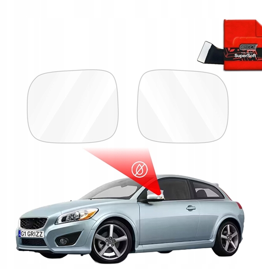Picture of GrizzGlass Folia przeciwdeszczowa na lusterka GrizzGlass ZeroDrop do Volvo C30 (2006-2012)