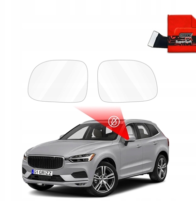 Attēls no GrizzGlass Folia przeciwdeszczowa na lusterka GrizzGlass ZeroDrop do Volvo XC60 (2017-2021)