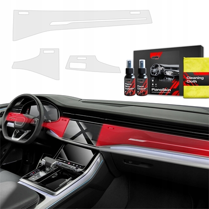 Attēls no GrizzGlass Matowa folia ochronna do wntrza GrizzGlass PianoSkin do Audi RSQ8 (2018-2024) [3w1]