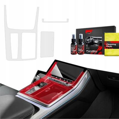 Attēls no GrizzGlass Matowa folia ochronna do wntrza GrizzGlass PianoSkin do Audi SQ7 (2018-2025) Panel Centralny [3w1]