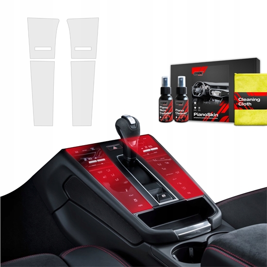 Picture of GrizzGlass Matowa folia ochronna do wntrza GrizzGlass PianoSkin do Porsche Macan GTS (2021-2024) [4w1]
