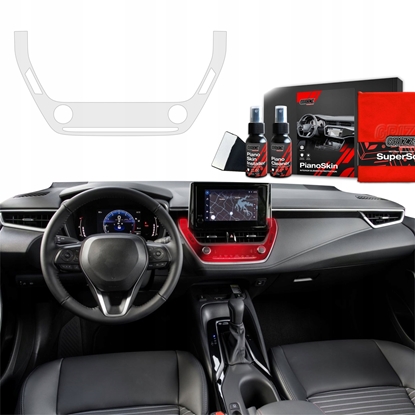 Attēls no GrizzGlass Matowa folia ochronna do wntrza GrizzGlass PianoSkin do Toyota Corolla (2019-2025)