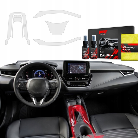 Picture of GrizzGlass Matowa folia ochronna do wntrza GrizzGlass PianoSkin do Toyota Corolla DSG (2019-2025) [4w1]