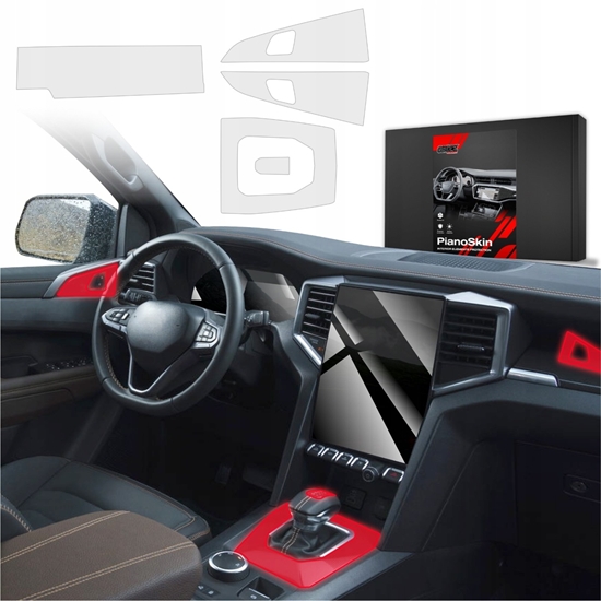 Picture of GrizzGlass Matowa folia ochronna do wntrza GrizzGlass PianoSkin do Volkswagen VW Amarok (2023-2025) [5w1]