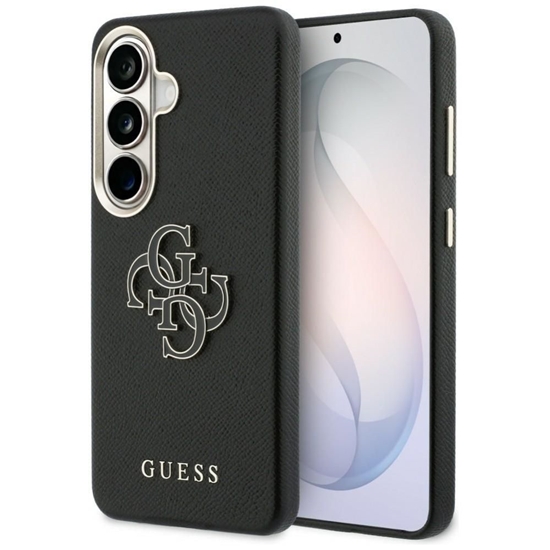 Picture of Guess - GUESS case for SAMSUNG S26 GUHCS26S5PS4RGGK (Grained Big 4G Metal Logo) black