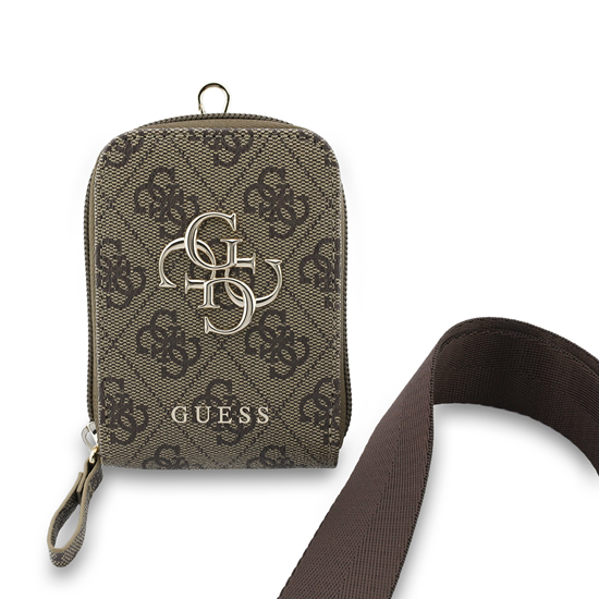 Изображение Guess 4G Stripes Phone Bag Brown