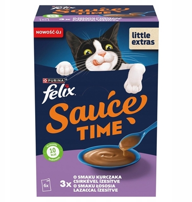 Изображение Happy Cat FELIX SAUCE TIME  KURCZAK OSO  6x40g      /8