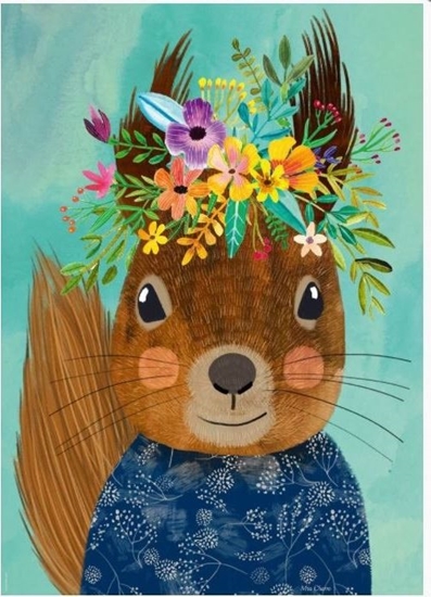 Picture of Heye Puzzle 1000 el. Floral Friends, Wiewiórka, Mia Charro