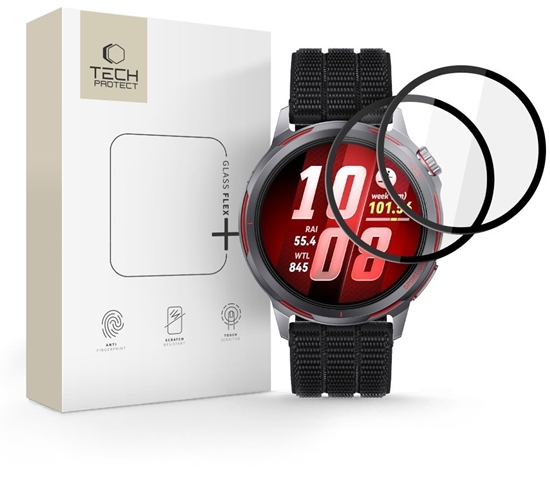Picture of Hofi SZKO HYBRYDOWE TECH-PROTECT GLASS FLEX+ 2-PACK HUAWEI WATCH GT RUNNER 2 BLACK