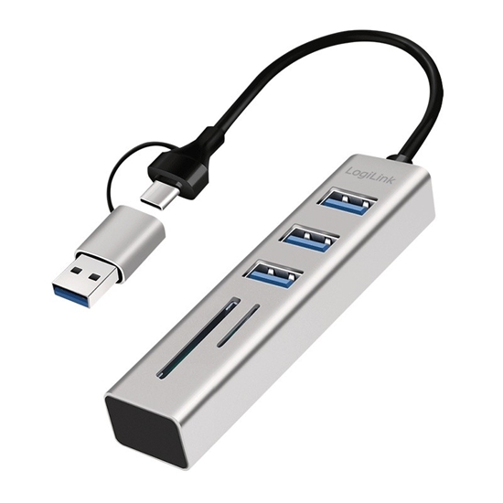 Изображение Hub 3xUSB3.0 z czytnikiem kart pamięci 