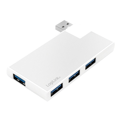 Picture of Hub 4xUSB3.0, OTG, srebrny 