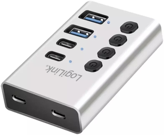 Изображение Hub 4xUSB3.2 Gen1 z przełącznikiem on/off 