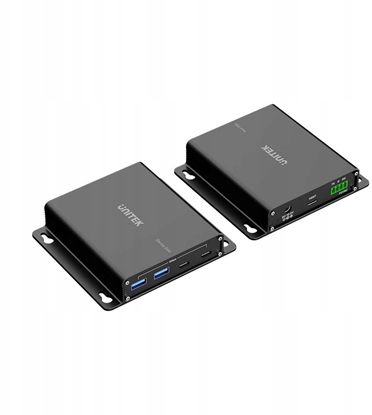 Attēls no HUB USB Unitek Unitek Przeduacz USB 5 Gb/s 100 m przez Ethernet z hubem