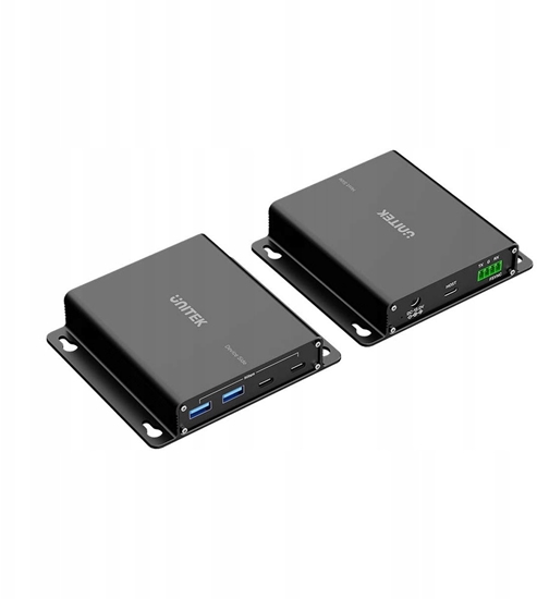 Изображение HUB USB Unitek Unitek Przeduacz USB 5 Gb/s 100 m przez Ethernet z hubem