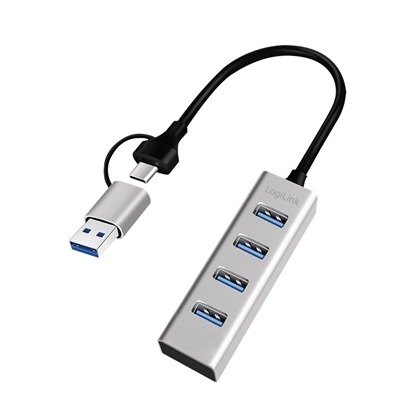 Picture of Hub USB3.0 4-porty USB- A 5Gbit/s 