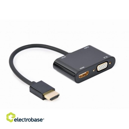 Picture of I/O ADAPTER HDMI TO HDMI/VGA/A-HDMIM-HDMIFVGAF-01 GEMBIRD