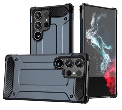 Изображение iLike Samsung Galaxy S24 Ultra armored Hybrid Armor case Blue