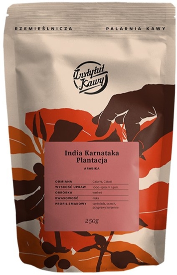 Изображение Instytut Kawy - kawa ziarnista Indie Karnataka Plantacja Washed Espresso 250 g