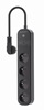 Изображение Inteligentna listwa zasilająca Tuya 4xFR 2xUSB-A 1xUSB-C Czarna 
