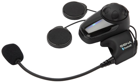 Изображение Interkom Motocyklowy Sena SMH10-10 Bluetooth 3.0 900M z mikrofonem na paku, zestaw na 1 kask