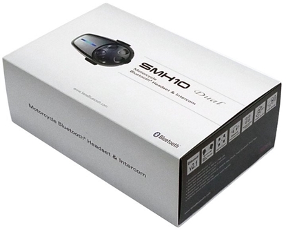 Attēls no Interkom Motocyklowy Sena SMH10D-10 Bluetooth 3.0 900M z mikrofonem na paku, zestaw na 2 kaski