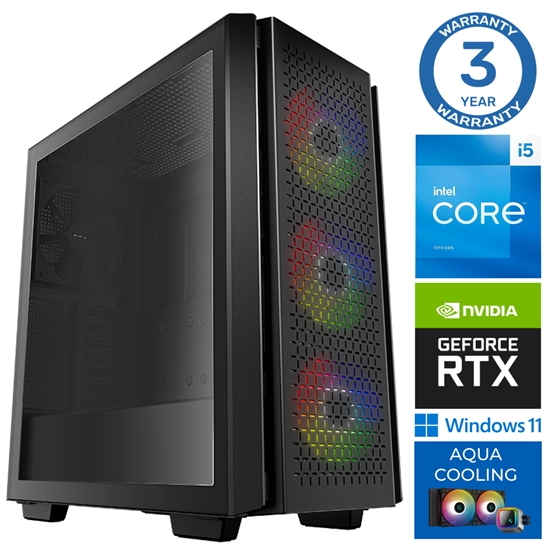 Picture of INTOP AQUA i5-13400F 16GB DDR5 1TB SSD M.2 NVME+4TB RTX5060Ti 8GB WIN11Pro