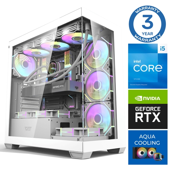 Изображение INTOP AQUA i5-14400F 16GB DDR5 1TB SSD M.2 NVME+4TB RTX5050 8GB no-OS