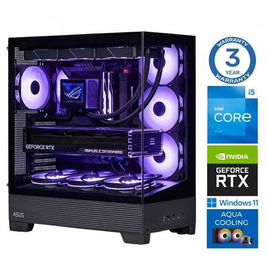 Picture of INTOP AQUA i5-14400F 16GB DDR5 1TB SSD M.2 NVME+4TB RTX5070 12GB WIN11Pro