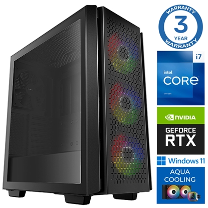 Изображение INTOP AQUA i7-14700F 32GB DDR5 500SSD M.2 NVME+4TB RTX3050 6GB WIN11Pro