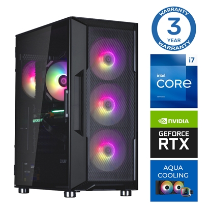Изображение INTOP AQUA i7-14700F 32GB DDR5 500SSD M.2 NVME+4TB RTX5050 8GB no-OS