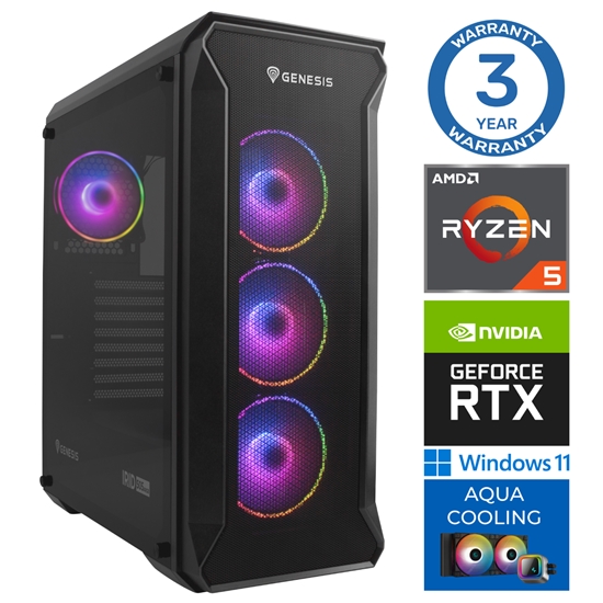 Изображение INTOP AQUA Ryzen 5 7500X3D 16GB DDR5 1TB SSD M.2 NVME+4TB RTX5070 12GB WIN11Pro