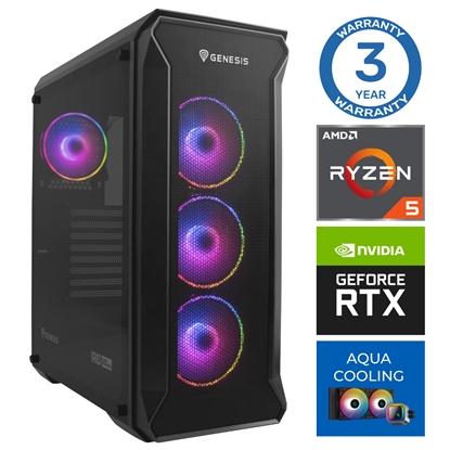 Изображение INTOP AQUA Ryzen 5 7500X3D 16GB DDR5 500SSD M.2 NVME+4TB RTX5070 12GB no-OS