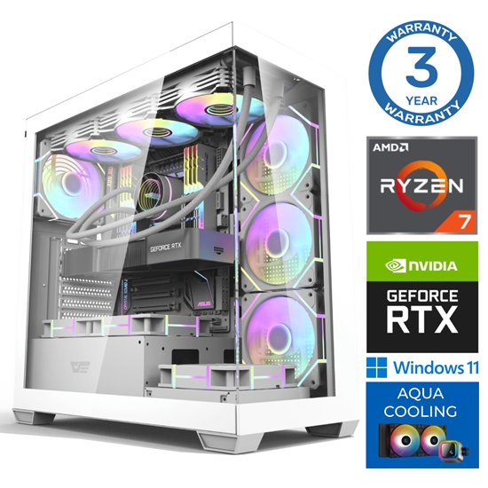 Изображение INTOP AQUA Ryzen 7 7700X 16GB DDR5 1TB SSD M.2 NVME+4TB RTX5060 8GB WIN11