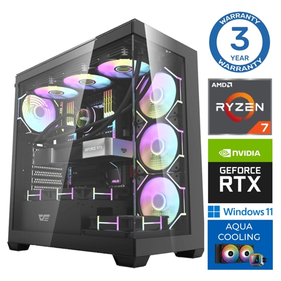 Изображение INTOP AQUA Ryzen 7 7700X 16GB DDR5 1TB SSD M.2 NVME+4TB RTX5060Ti 16GB WIN11Pro