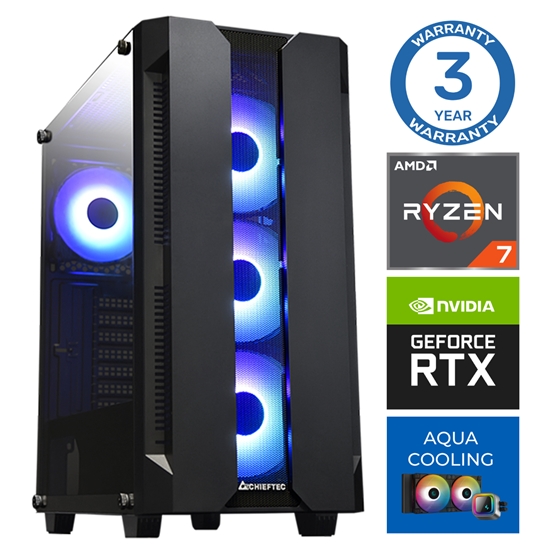Изображение INTOP AQUA Ryzen 7 7700X 16GB DDR5 2TB SSD M.2 NVME+4TB RTX5050 8GB no-OS