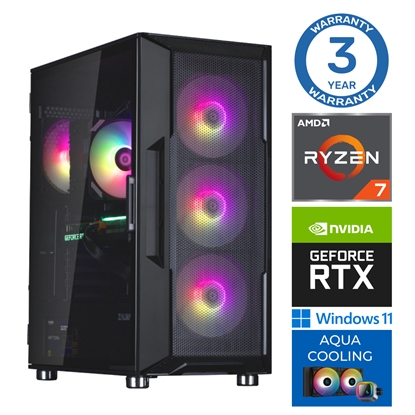Изображение INTOP AQUA Ryzen 7 7700X 16GB DDR5 500SSD M.2 NVME+4TB RTX5050 8GB WIN11Pro