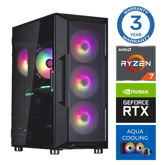 Изображение INTOP AQUA Ryzen 7 7700X 32GB DDR5 1TB SSD M.2 NVME+4TB RTX5050 8GB no-OS