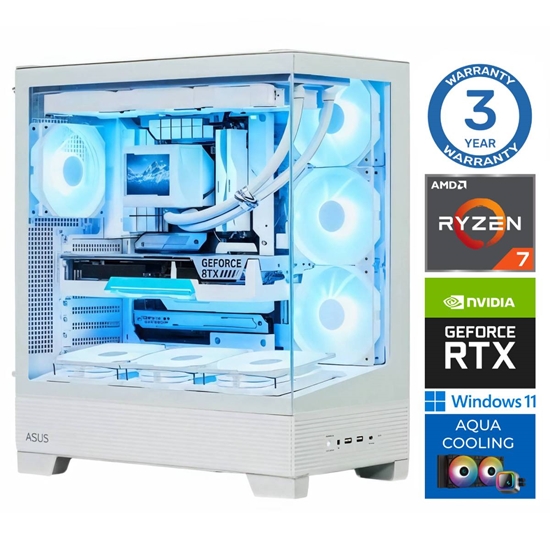 Изображение INTOP AQUA Ryzen 7 8700F 32GB DDR5 1TB SSD M.2 NVME+4TB RTX5050 8GB WIN11Pro
